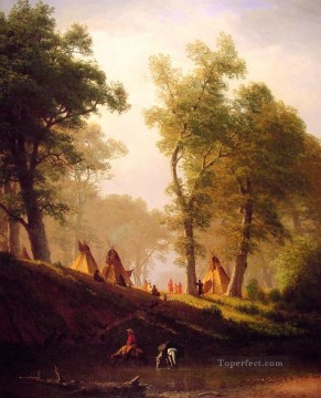 The Wolf River Albert Bierstadt Oil Paintings